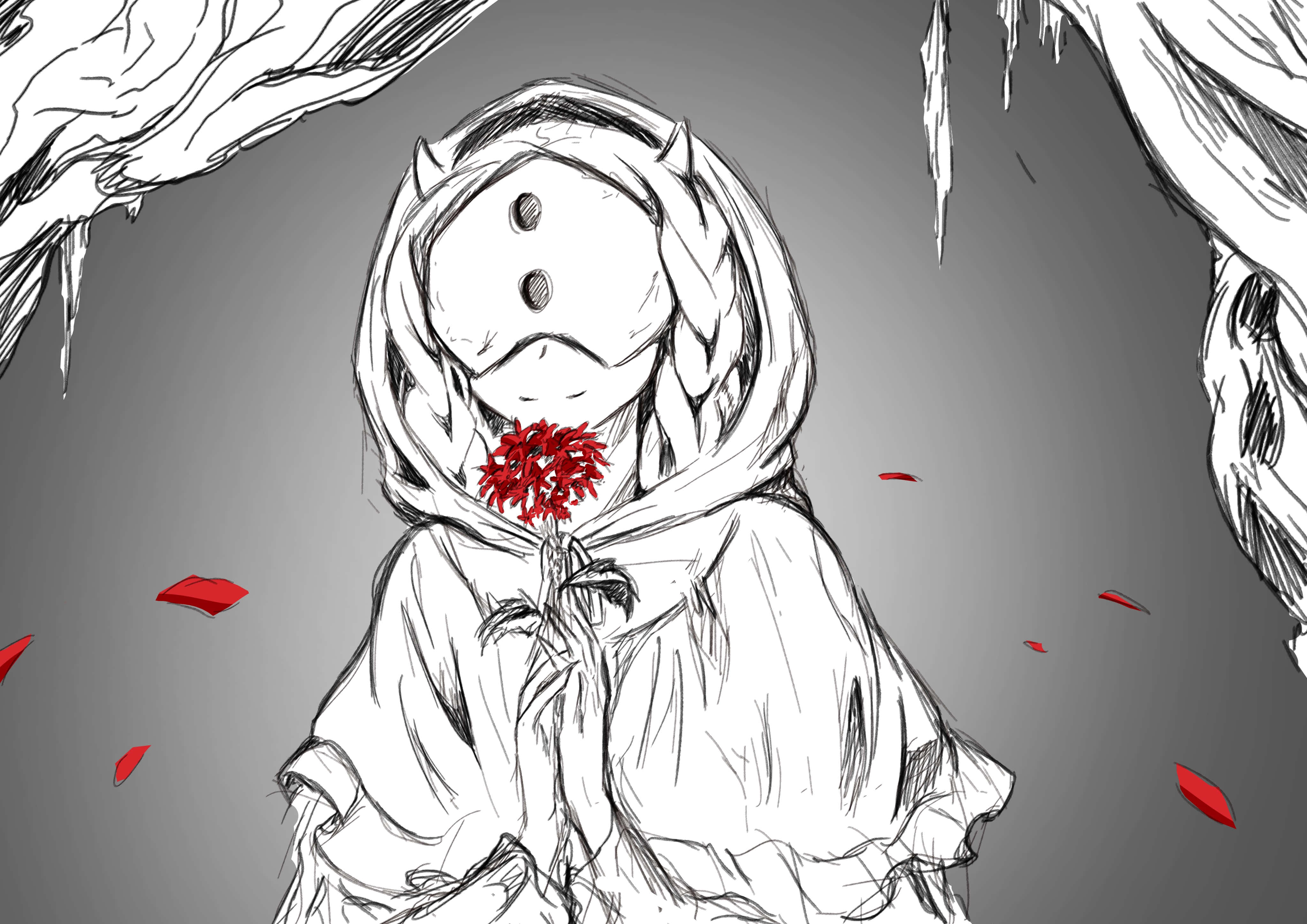 Mujika, The Promised Neverland, hooded figure, 4K Desktop Wallpaper