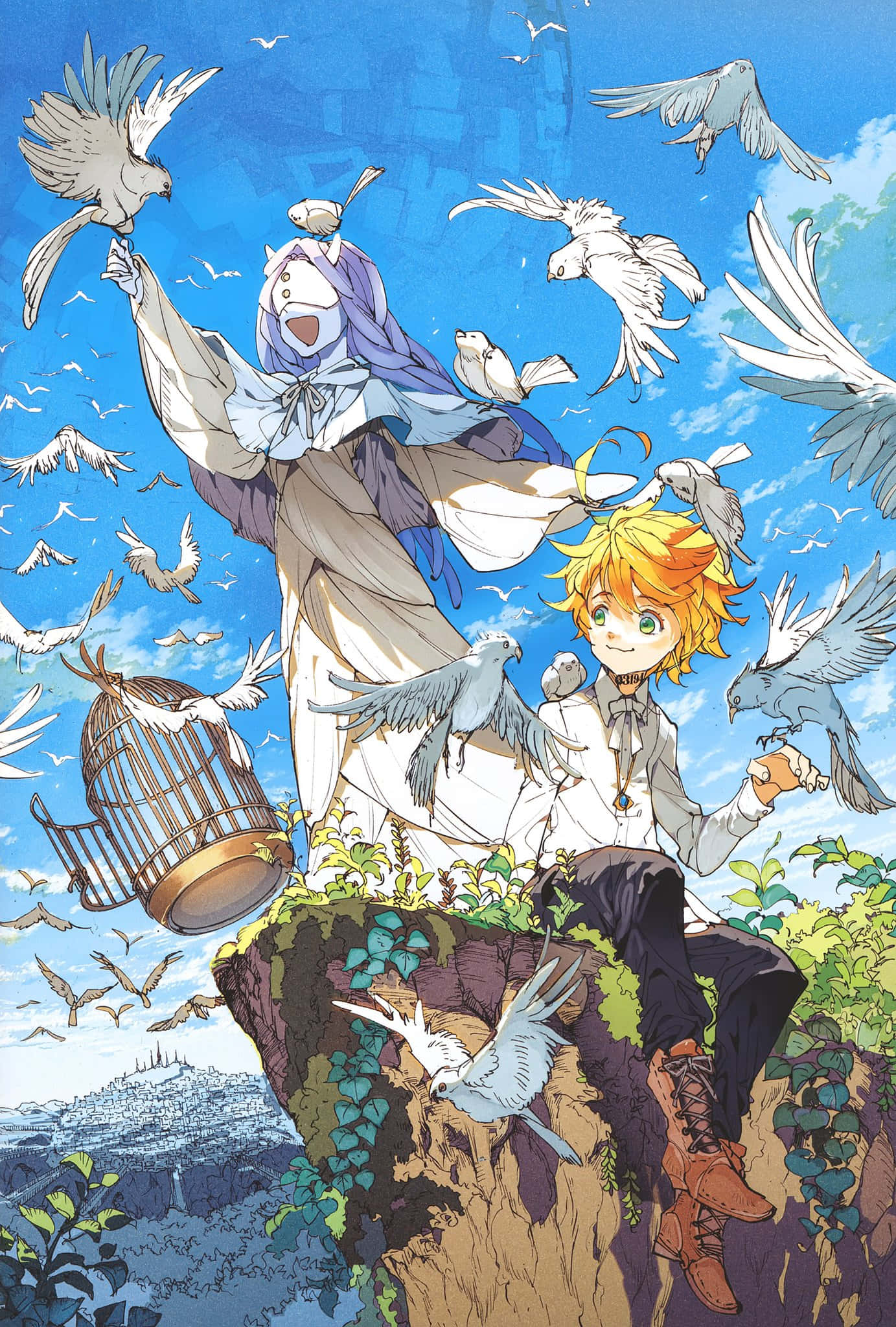 Mujika, The Promised Neverland, anime series, Full HD Phone Wallpaper