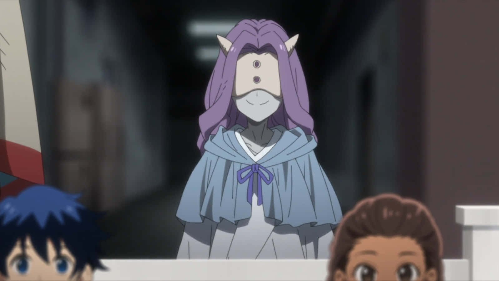 The Promised Neverland, Mujika, purple-haired, HD Desktop Wallpaper