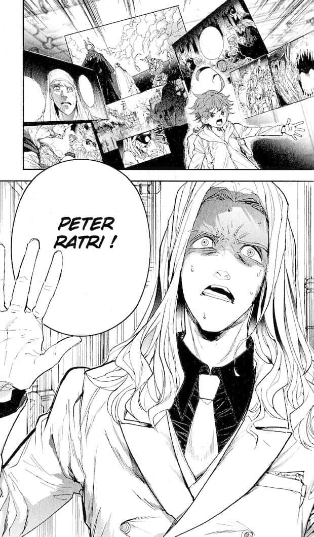 Peter Ratri, The Promised Neverland, manga panel, SD Phone Wallpaper