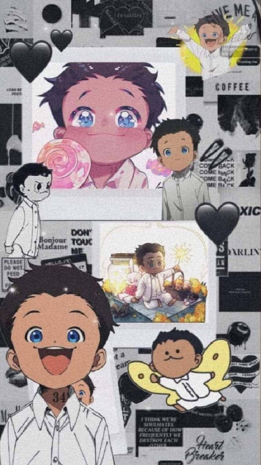 The Promised Neverland, Phil, anime-style boy characters, HD Phone Wallpaper