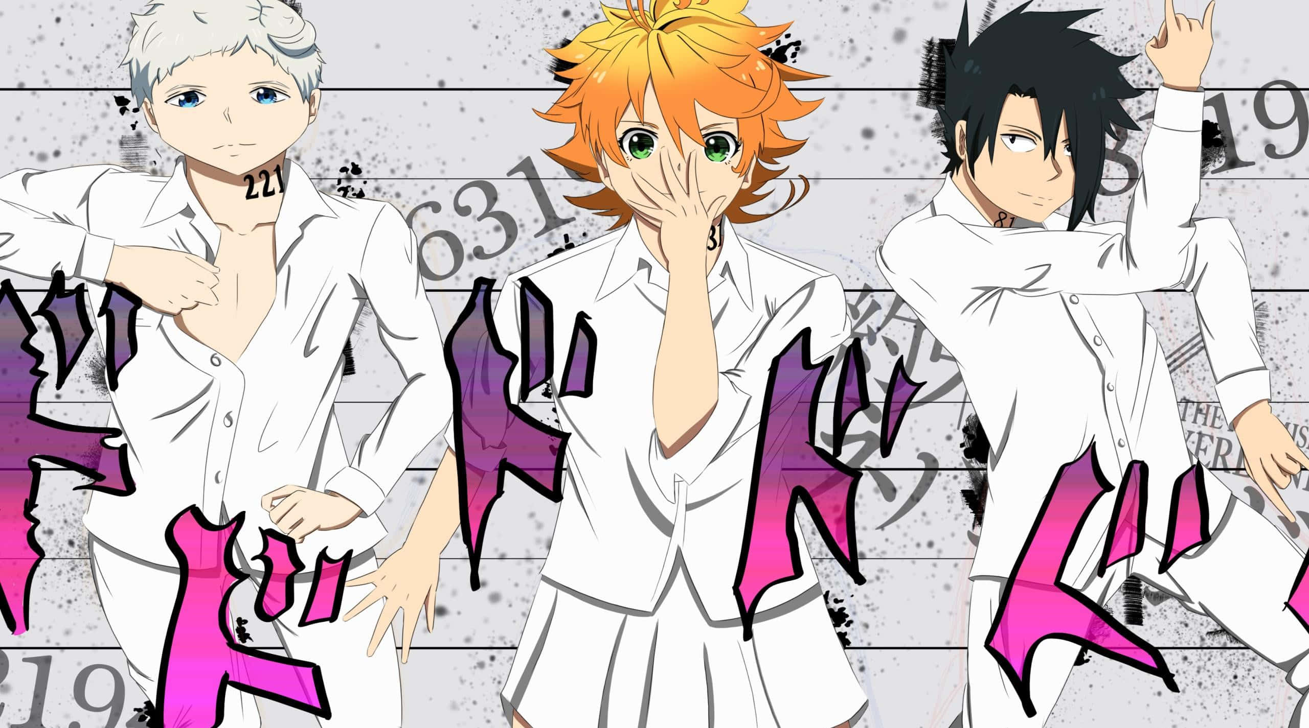 The Promised Neverland, Ray, white outfits, 2K Desktop Wallpaper
