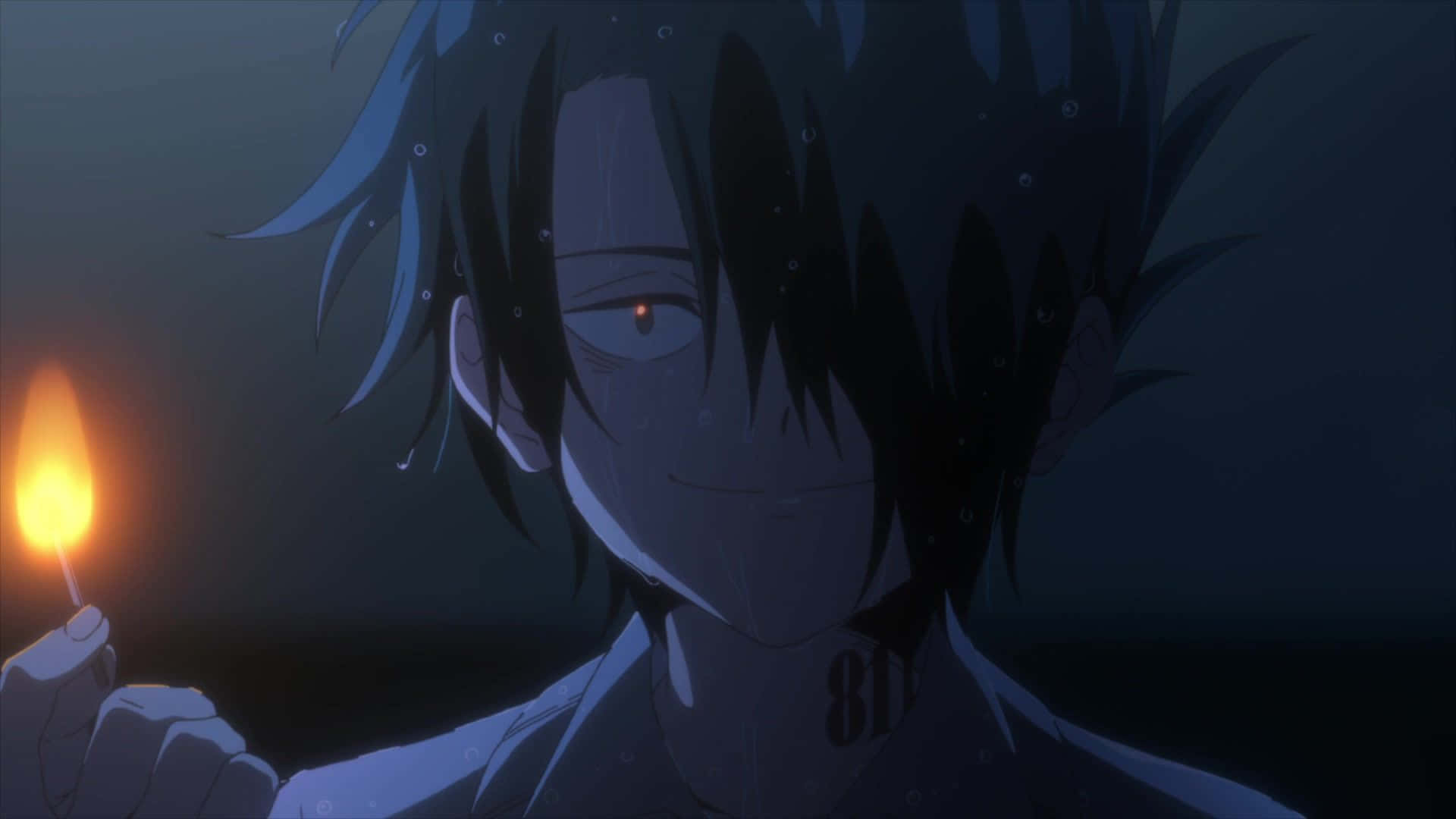 Ray, The Promised Neverland, glowing red eyes, Full HD Desktop Wallpaper
