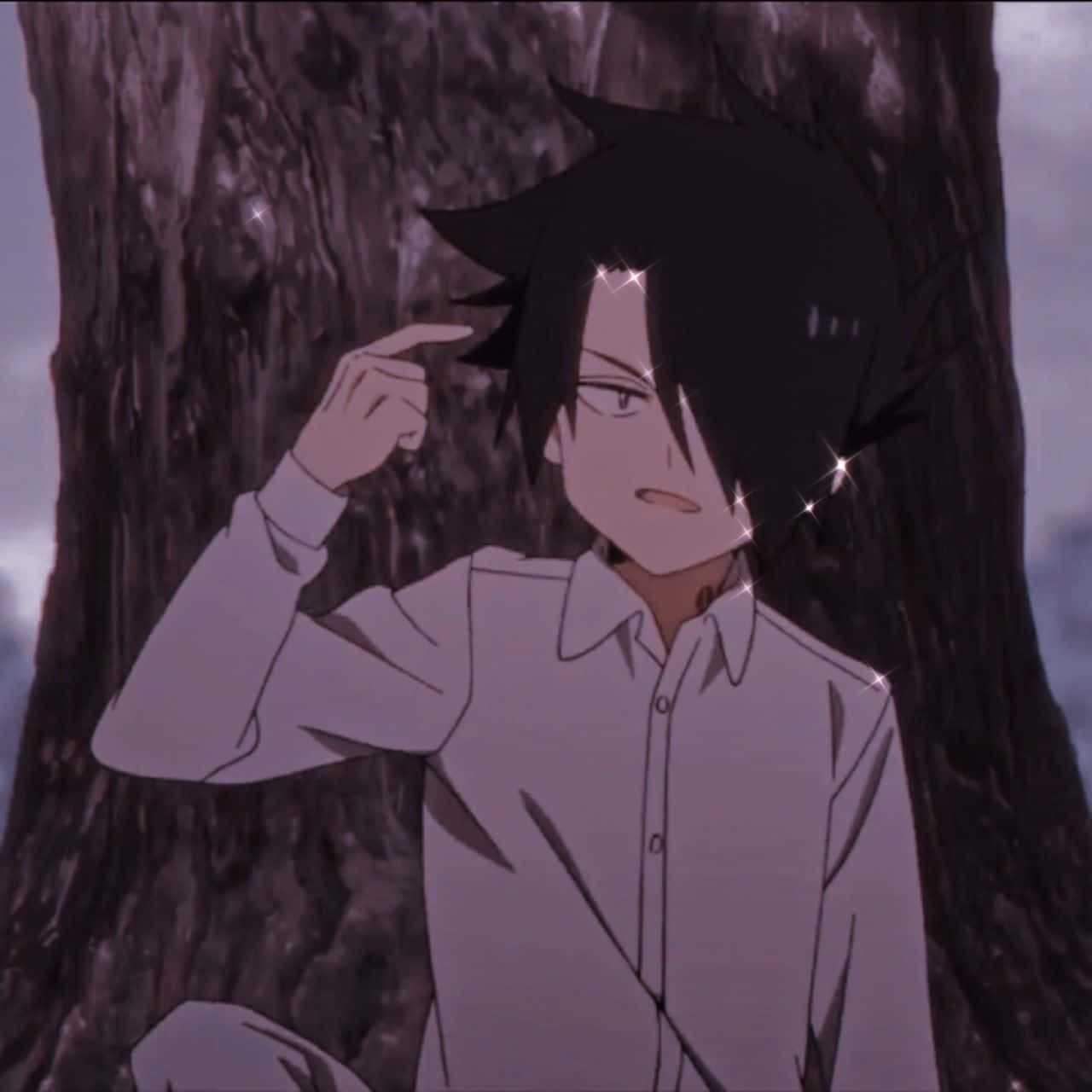 Ray, The Promised Neverland, twilight sky, HD Desktop Wallpaper
