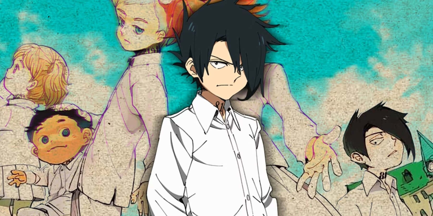 Ray, The Promised Neverland, white shirt, HD Desktop Wallpaper