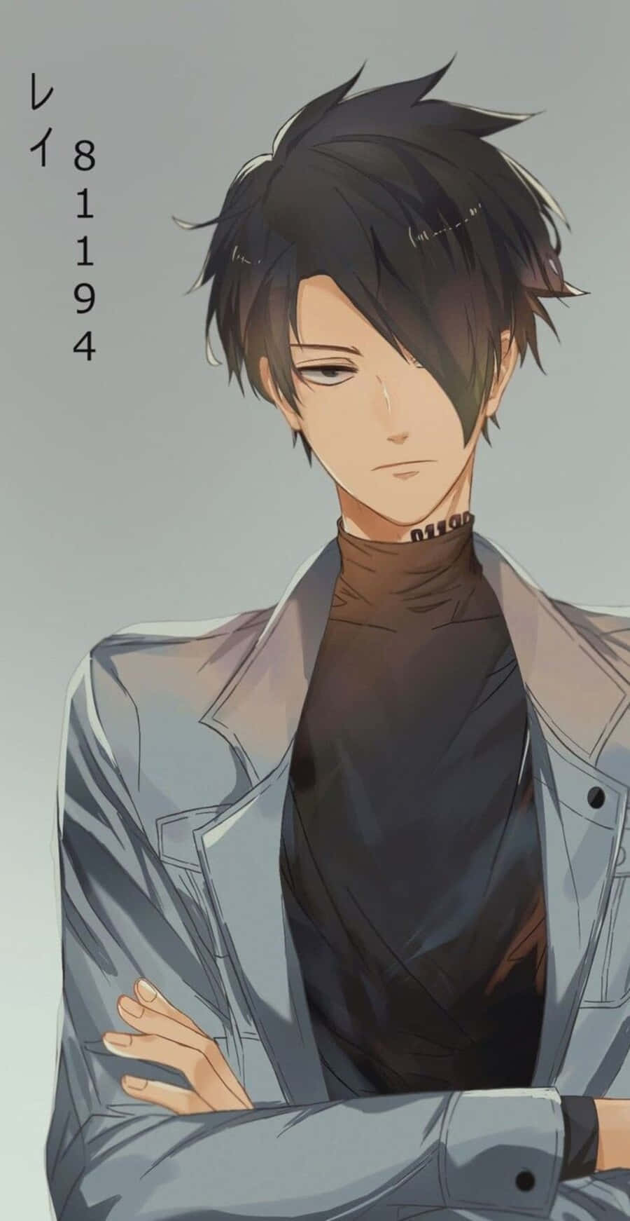 The Promised Neverland, Ray, spiky black hair, HD Phone Wallpaper