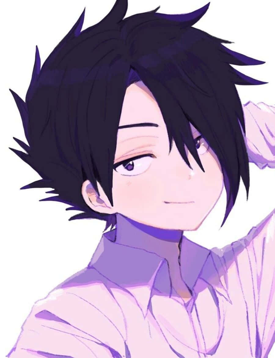 Ray, The Promised Neverland, spiky black hair, SD Phone Wallpaper