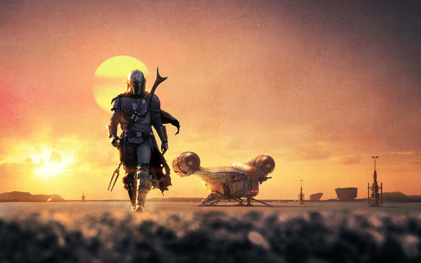 The Rebellion, desert, sunset, HD Desktop Wallpaper