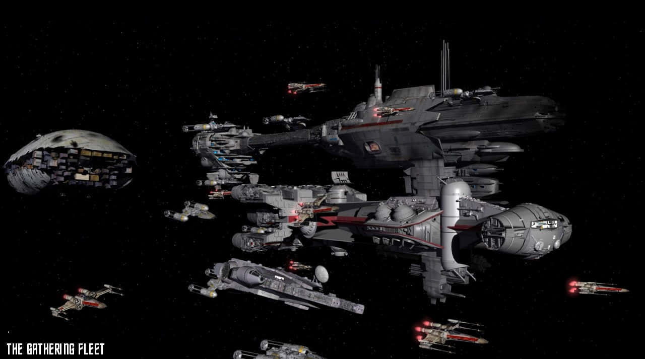 The Rebellion, starships, deep space, HD Desktop Wallpaper