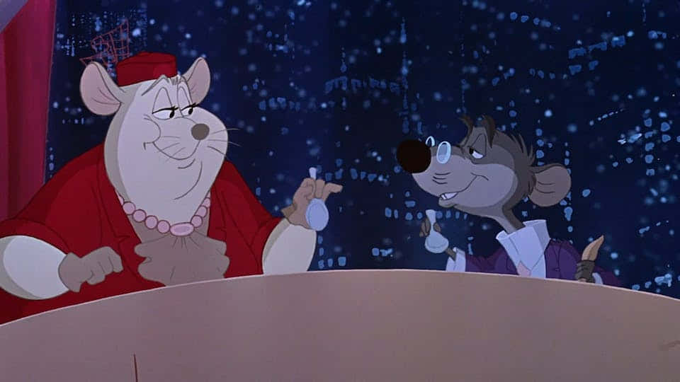 The Rescuers Down Under, anthropomorphic mice, formal attire, SD Desktop Wallpaper