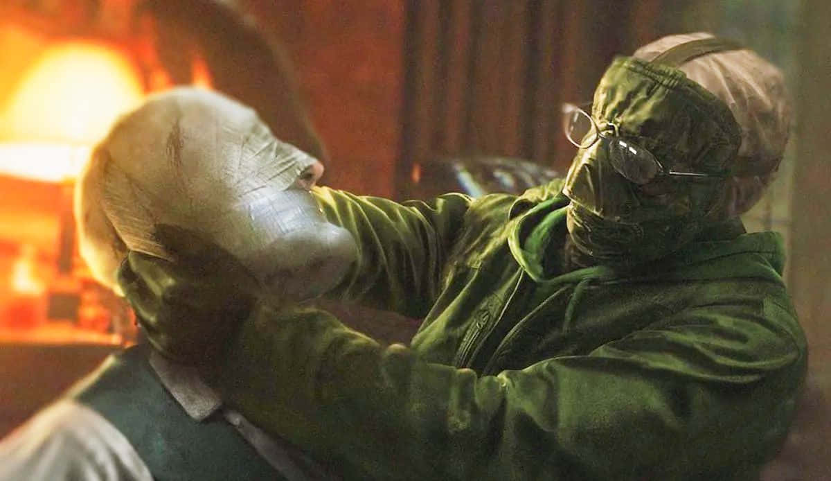 The Riddler 2022, green coveralls, wrapped head, SD Desktop Wallpaper