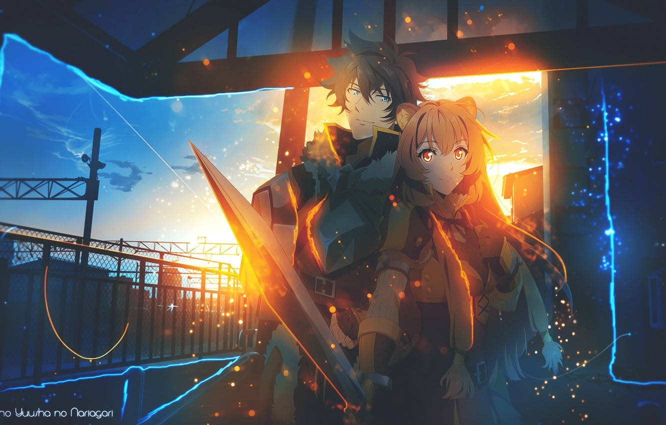 The Rising Of The Shield Hero, golden sunset, station, HD Desktop Wallpaper