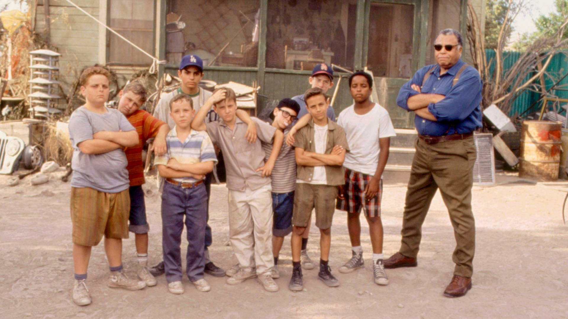 The Sandlot, backyard, young boys, Full HD Desktop Wallpaper