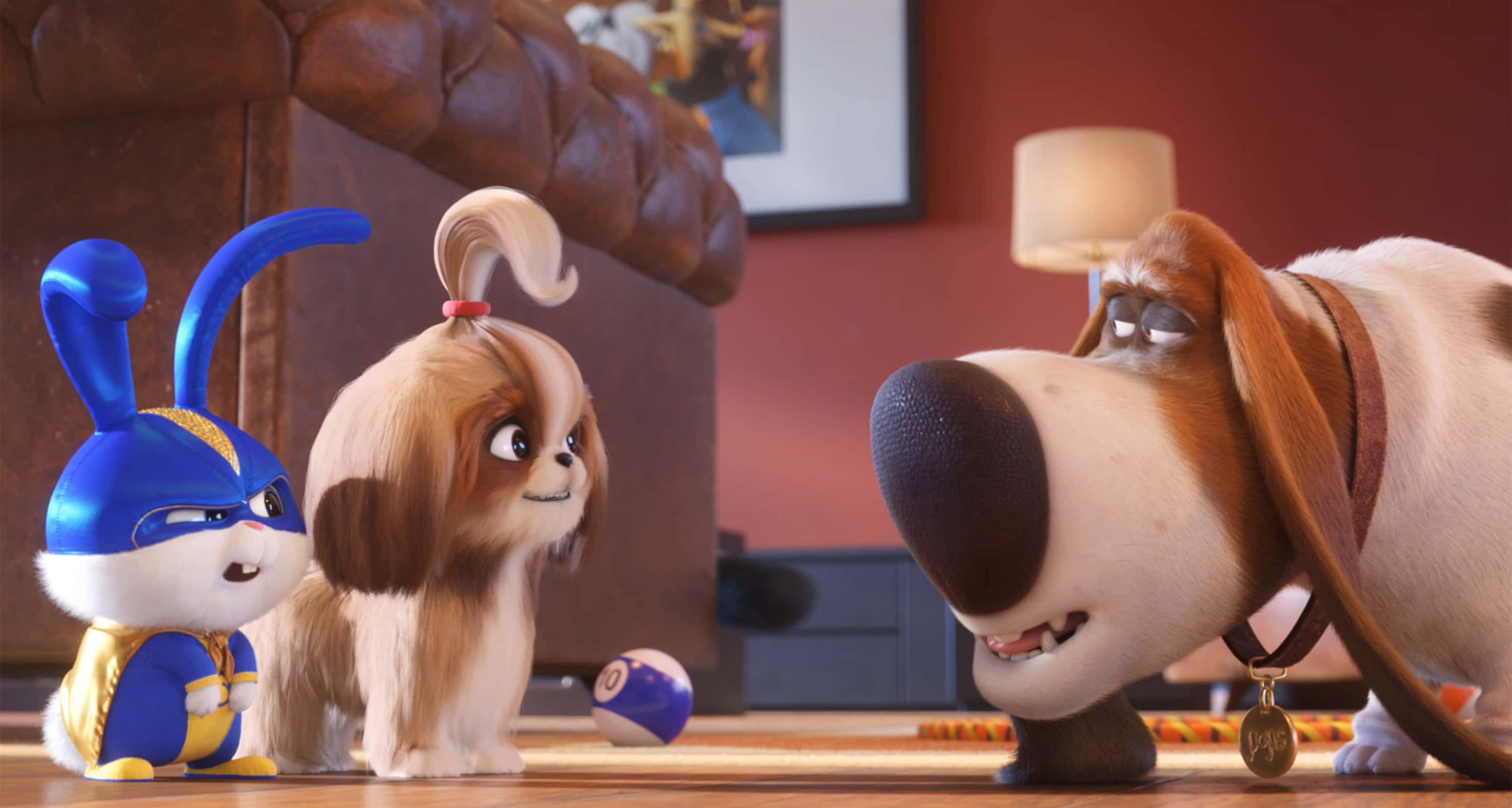 The Secret Life Of Pets 2, blue rabbit superhero, pool ball, 2K Desktop Wallpaper