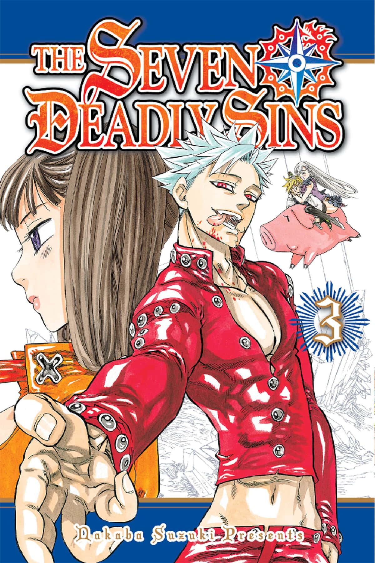 The Seven Deadly Sins, silver-haired man, red outfit, HD Phone Wallpaper