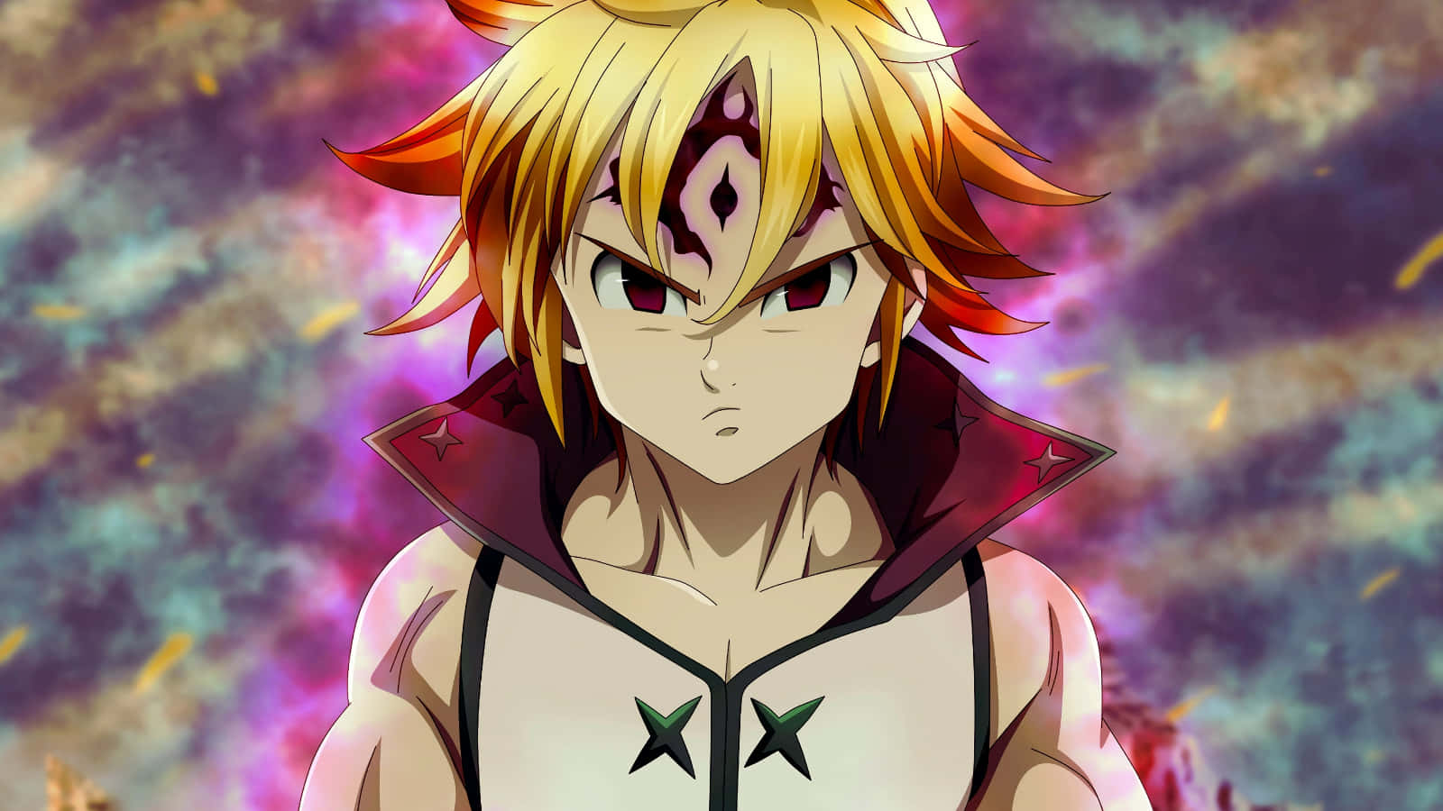 The Seven Deadly Sins, anime boy, spiky blonde hair, HD Desktop Wallpaper