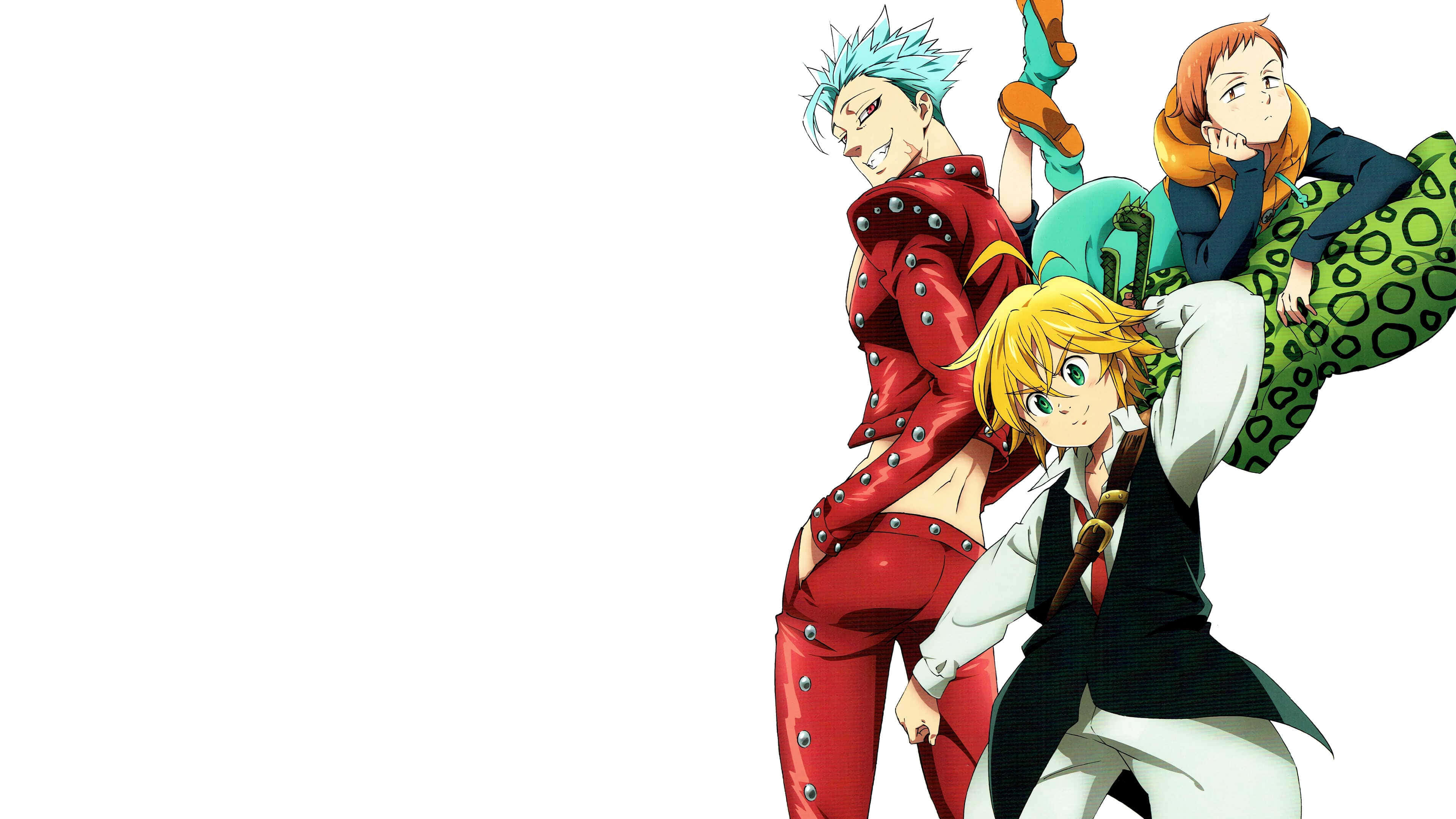 Seven Deadly Sins, 4K, anime characters, 4K Desktop Wallpaper