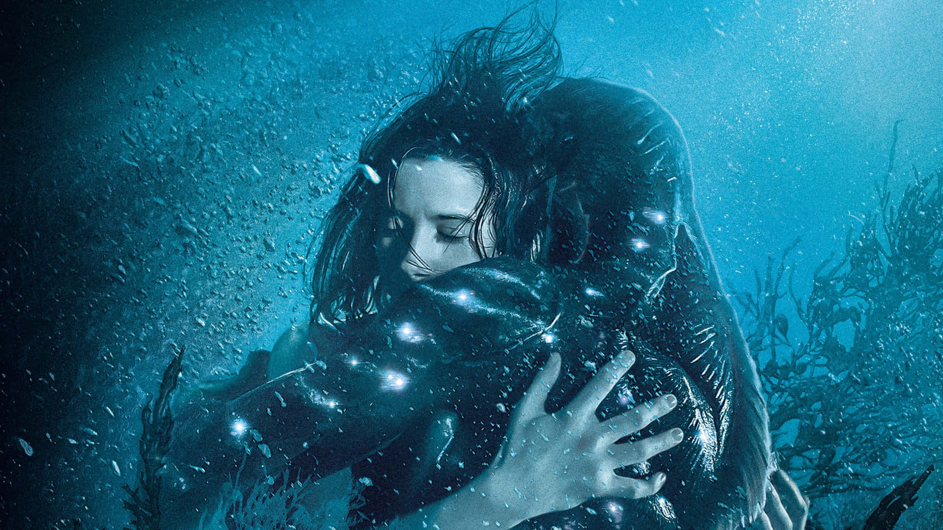 The Shape Of Water, underwater, blue-tinted scene, Full HD Desktop Wallpaper