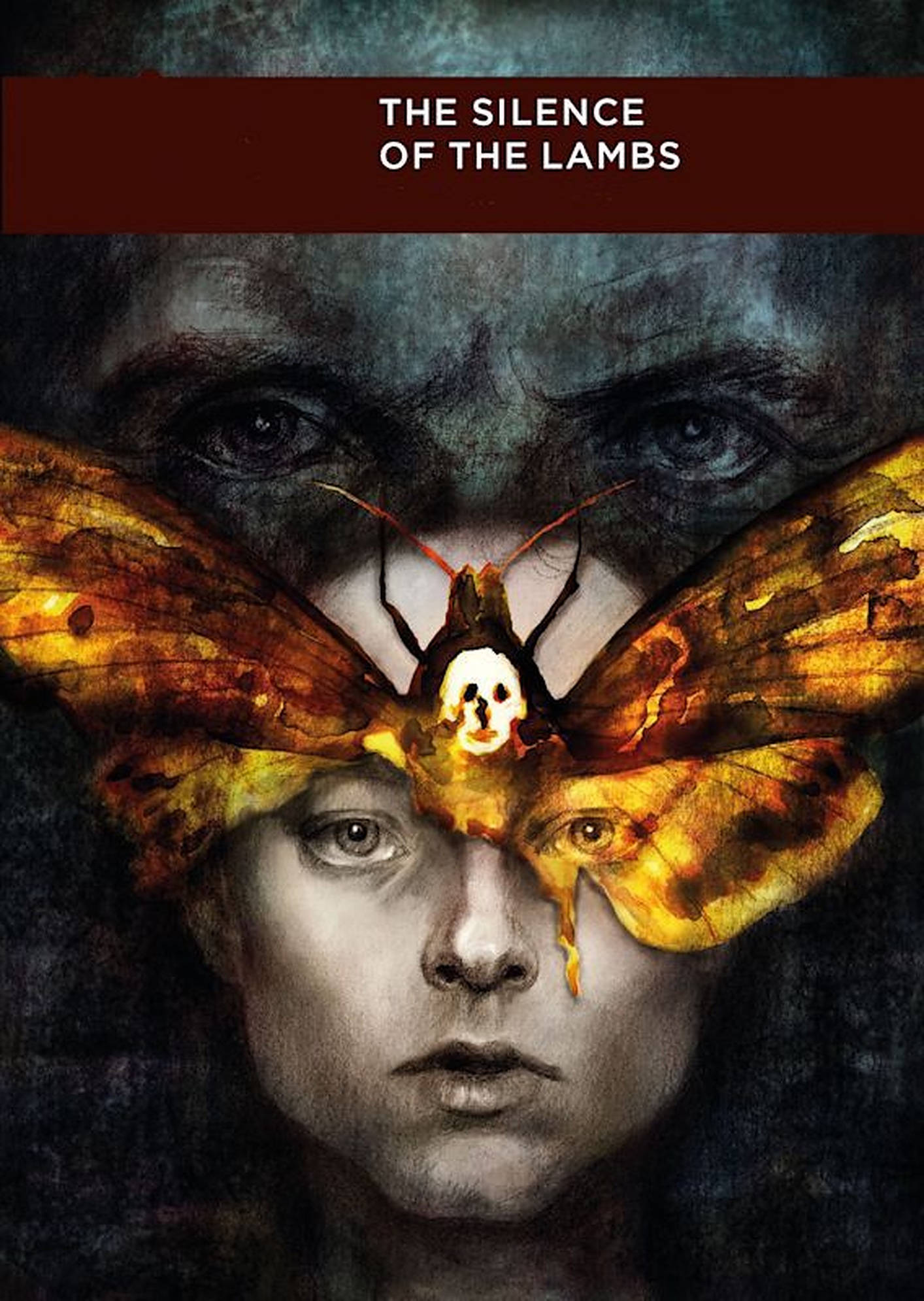 The Silence Of The Lambs, woman's face, large moth, Full HD Phone Wallpaper