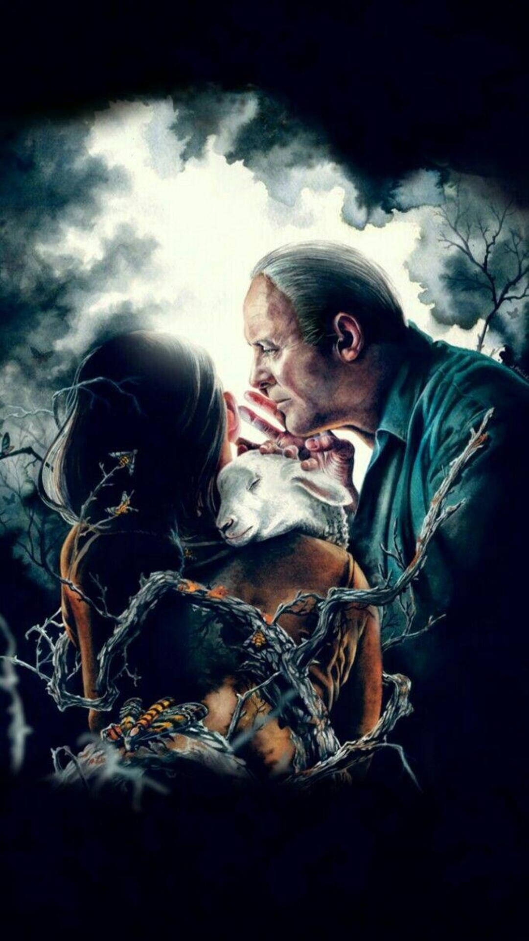 The Silence Of The Lambs, lamb, stormy sky, Full HD Phone Wallpaper