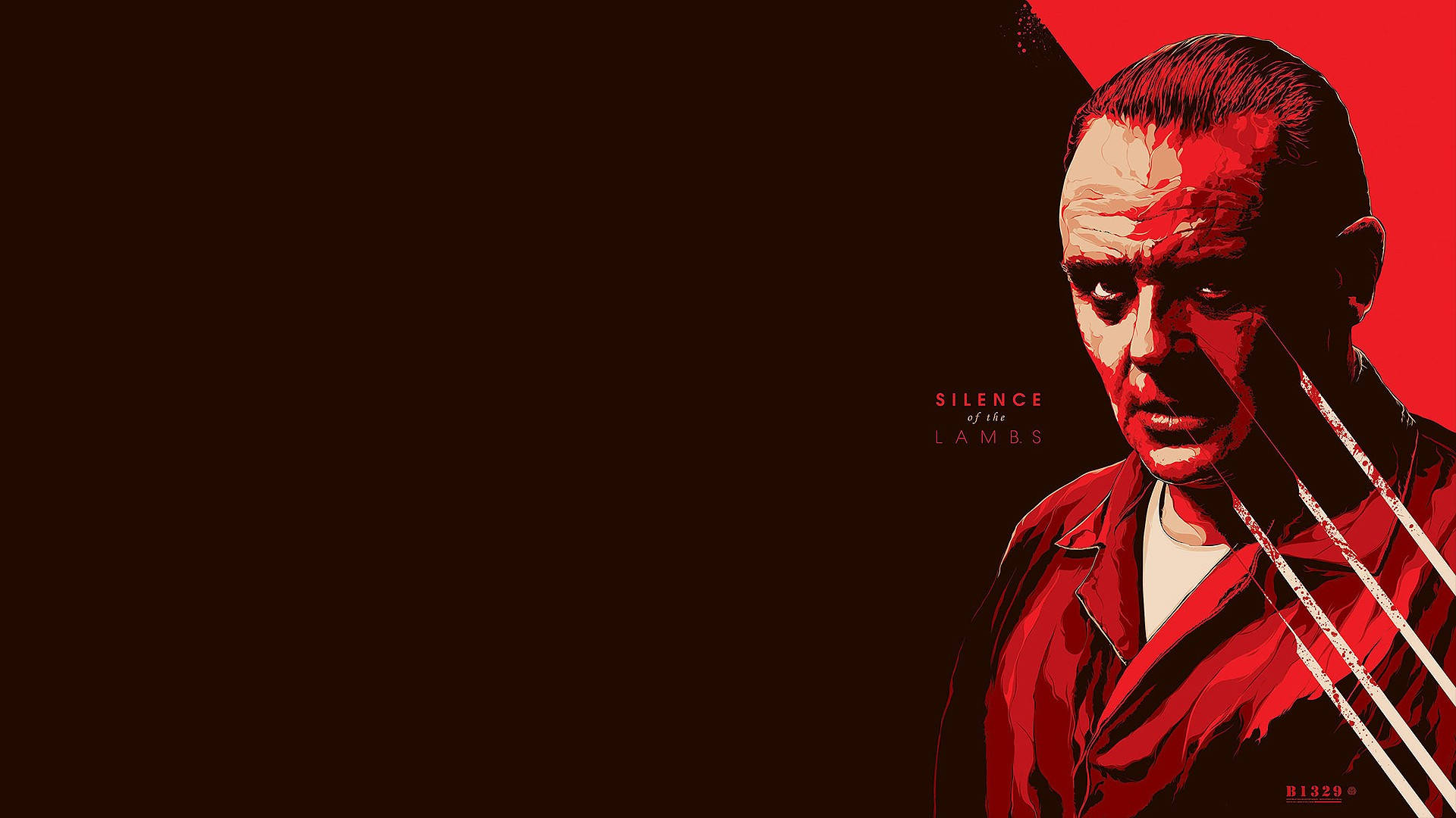 The Silence Of The Lambs, red shirt, dark background, Full HD Desktop Wallpaper