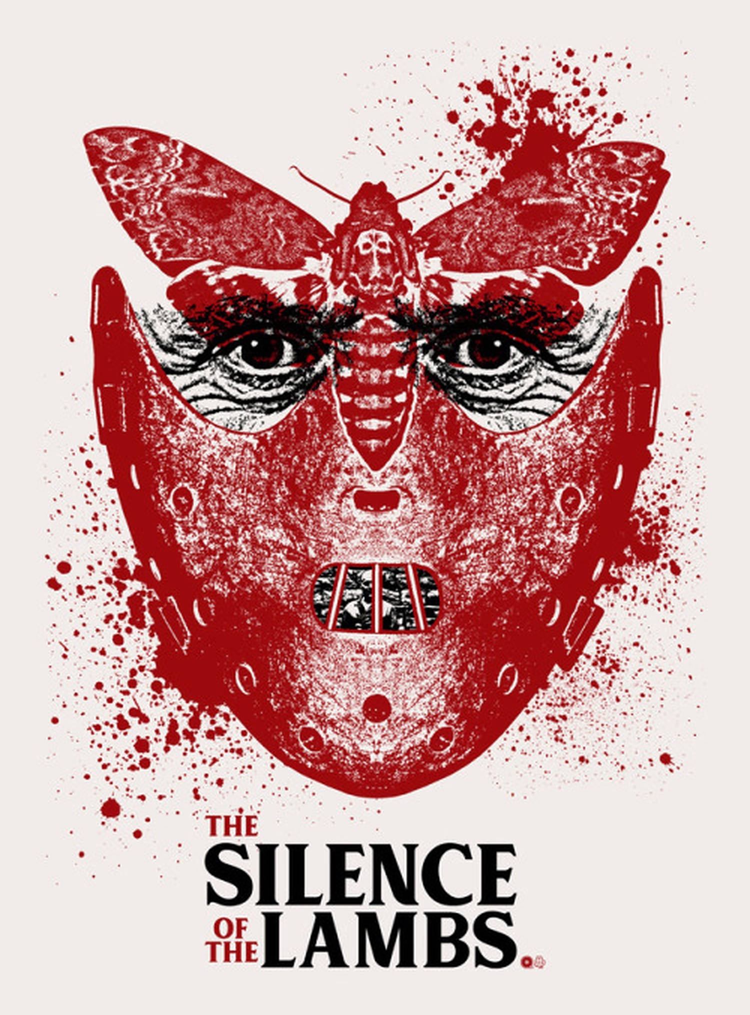 The Silence Of The Lambs, red mask, moth, Full HD Phone Wallpaper