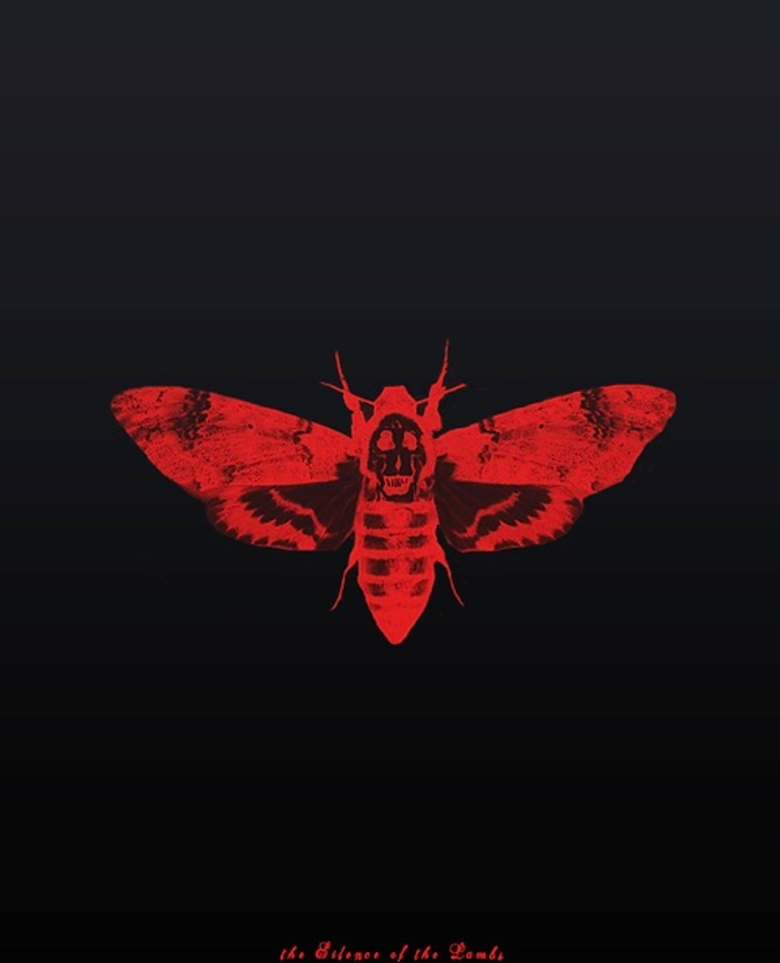 The Silence Of The Lambs, red moth, skull for a head, Full HD Phone Wallpaper