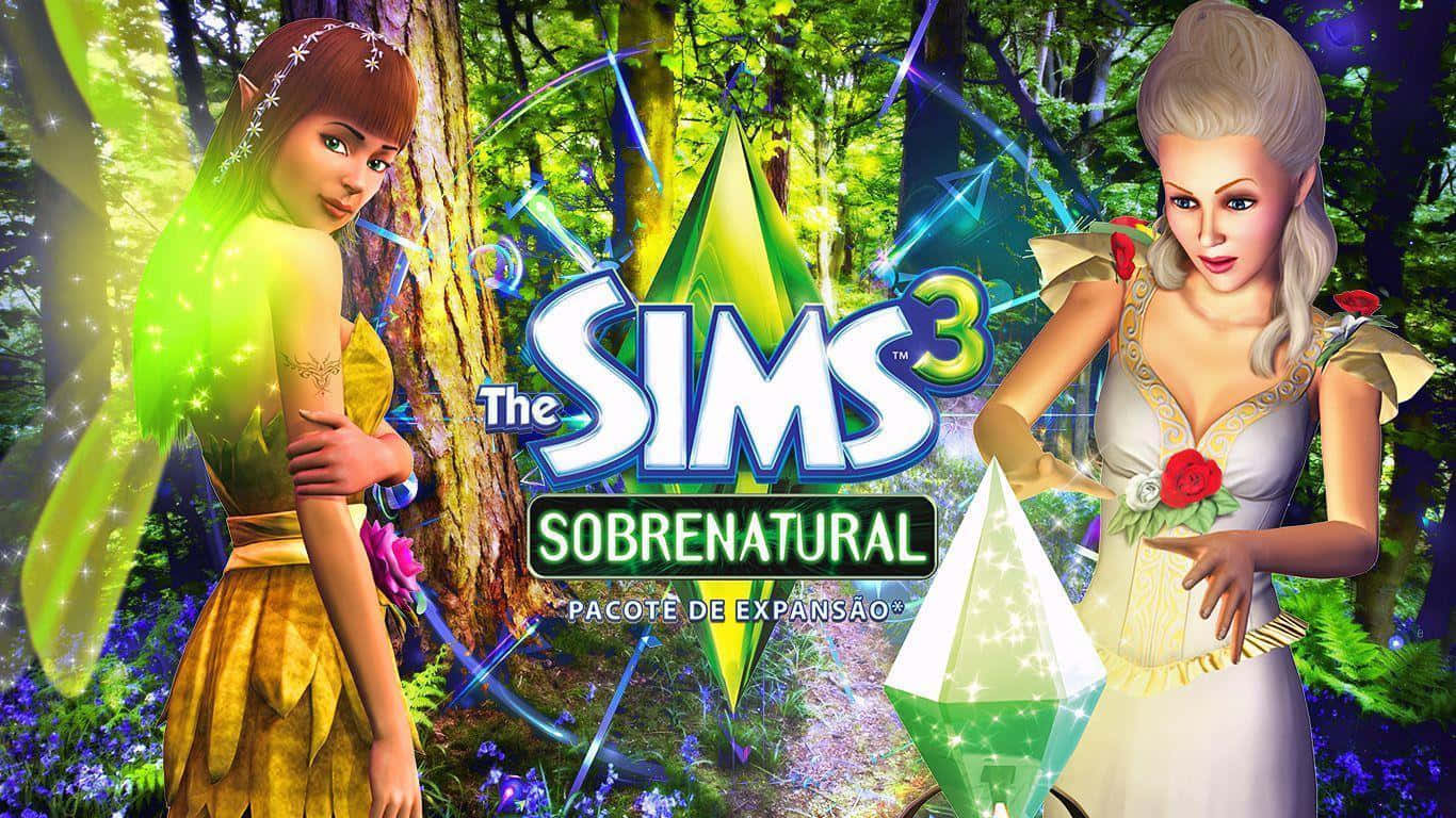 The Sims 3, fairies, glowing wings, HD Desktop Wallpaper
