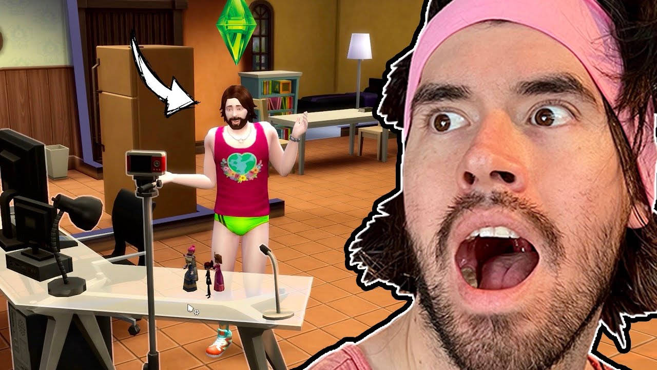 JuegaGerman, Sims, pink tank top, HD Desktop Wallpaper