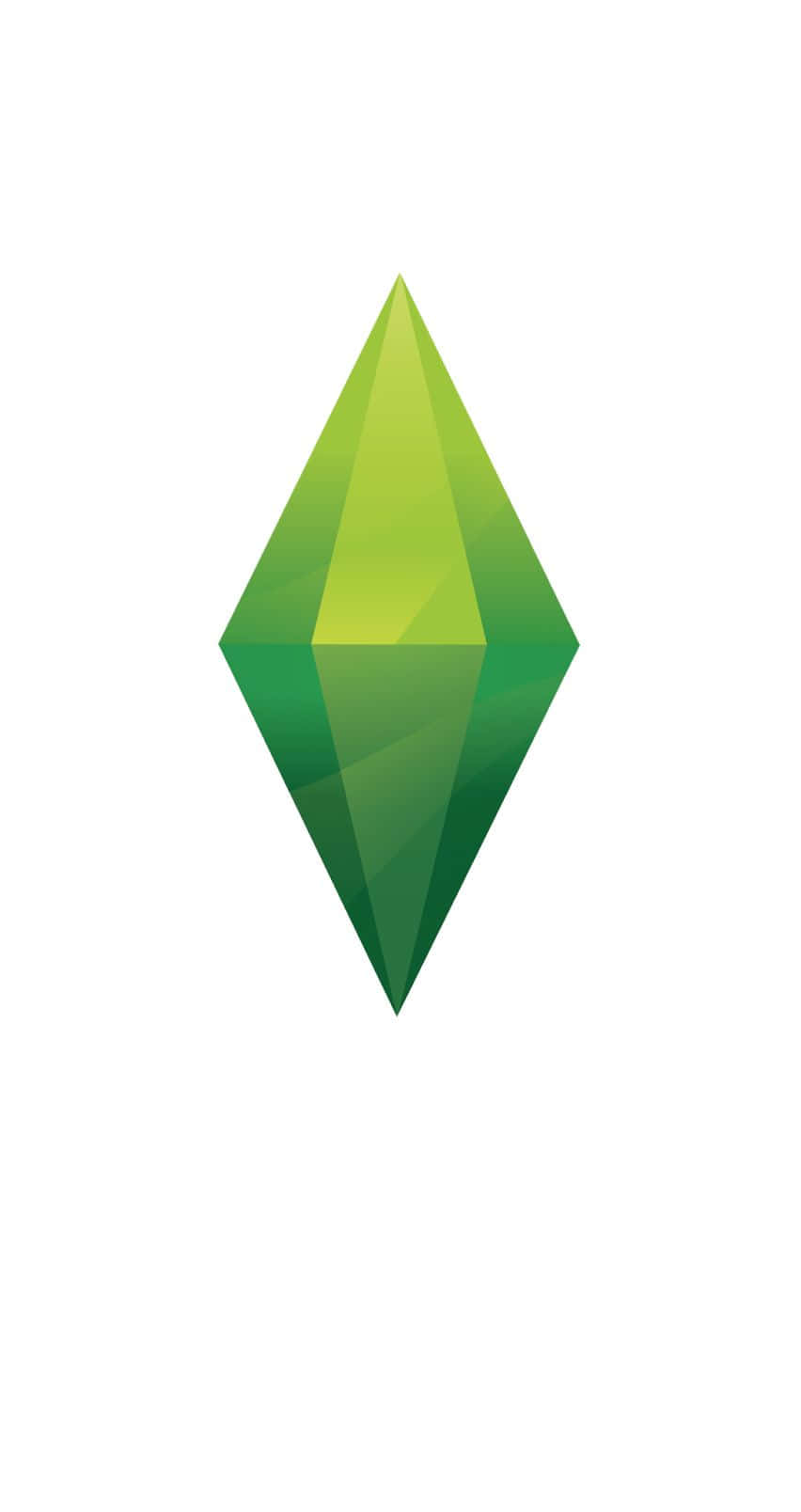 The Sims 4, vibrant green, diamond-shaped logo, HD Phone Wallpaper