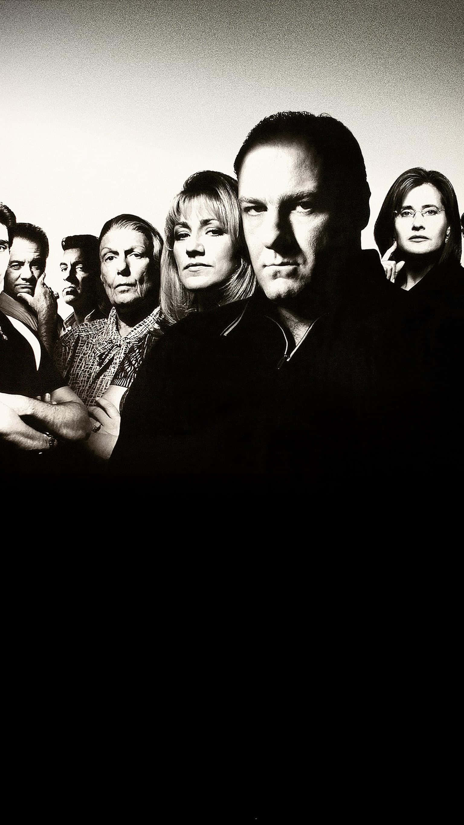 The Sopranos, black and white, portrait, 2K Phone Wallpaper