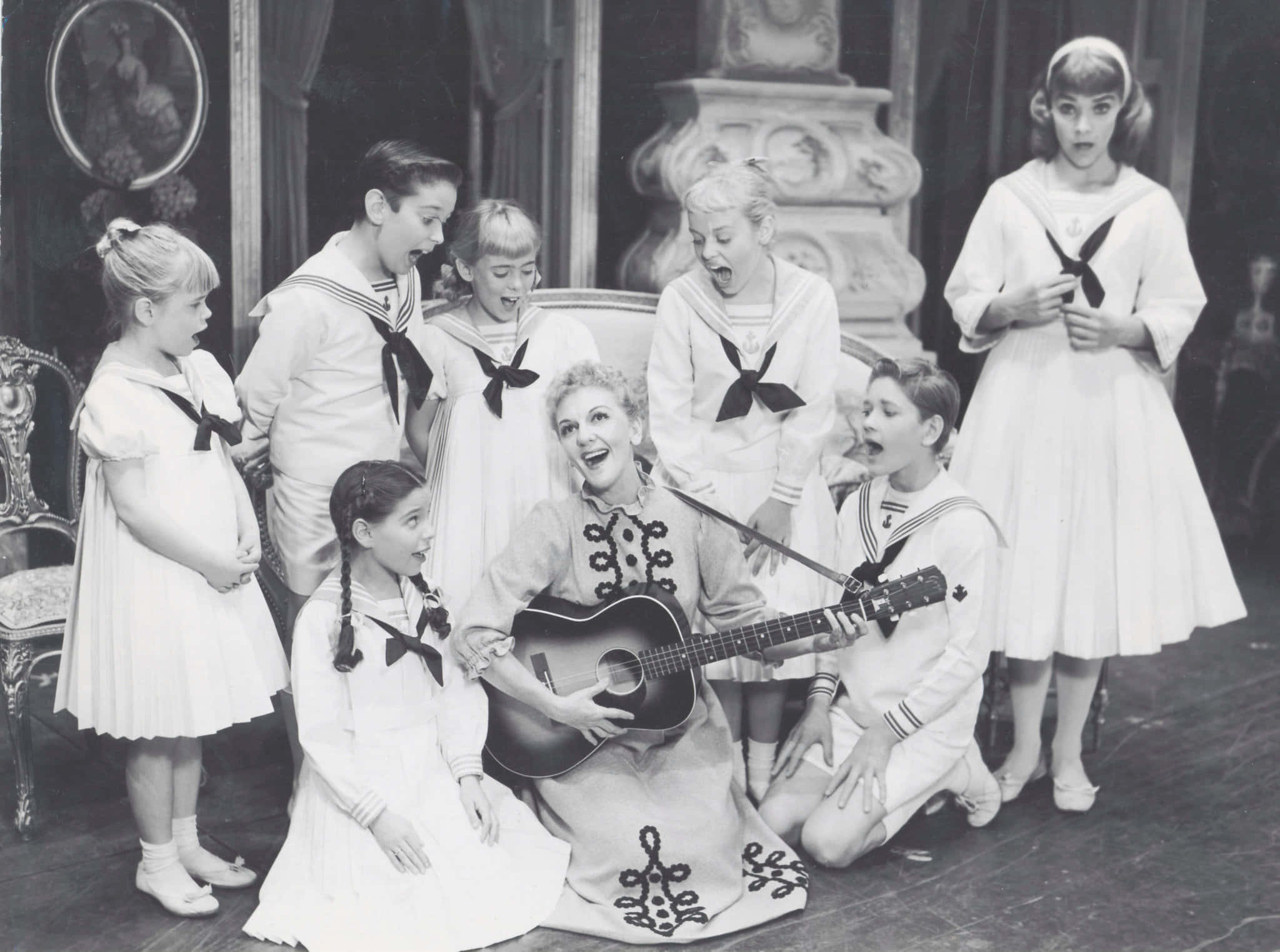 Sound of Music, sailor outfits, guitar, Full HD Desktop Wallpaper