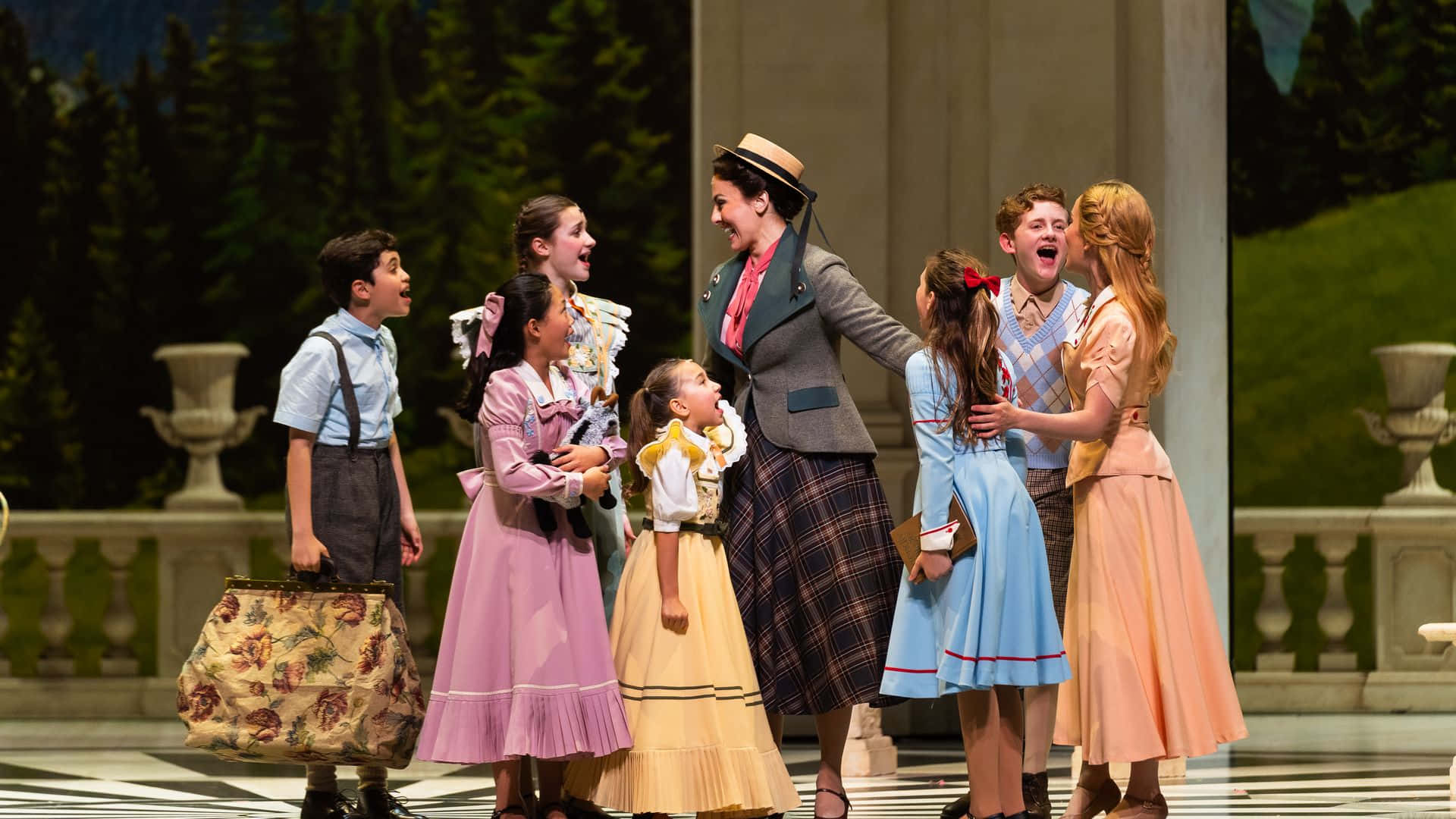 Sound of Music, theatrical stage, painted backdrop, Full HD Desktop Wallpaper