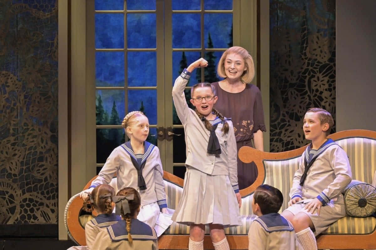 Sound of Music, sailor uniforms, painted window backdrop, SD Desktop Wallpaper