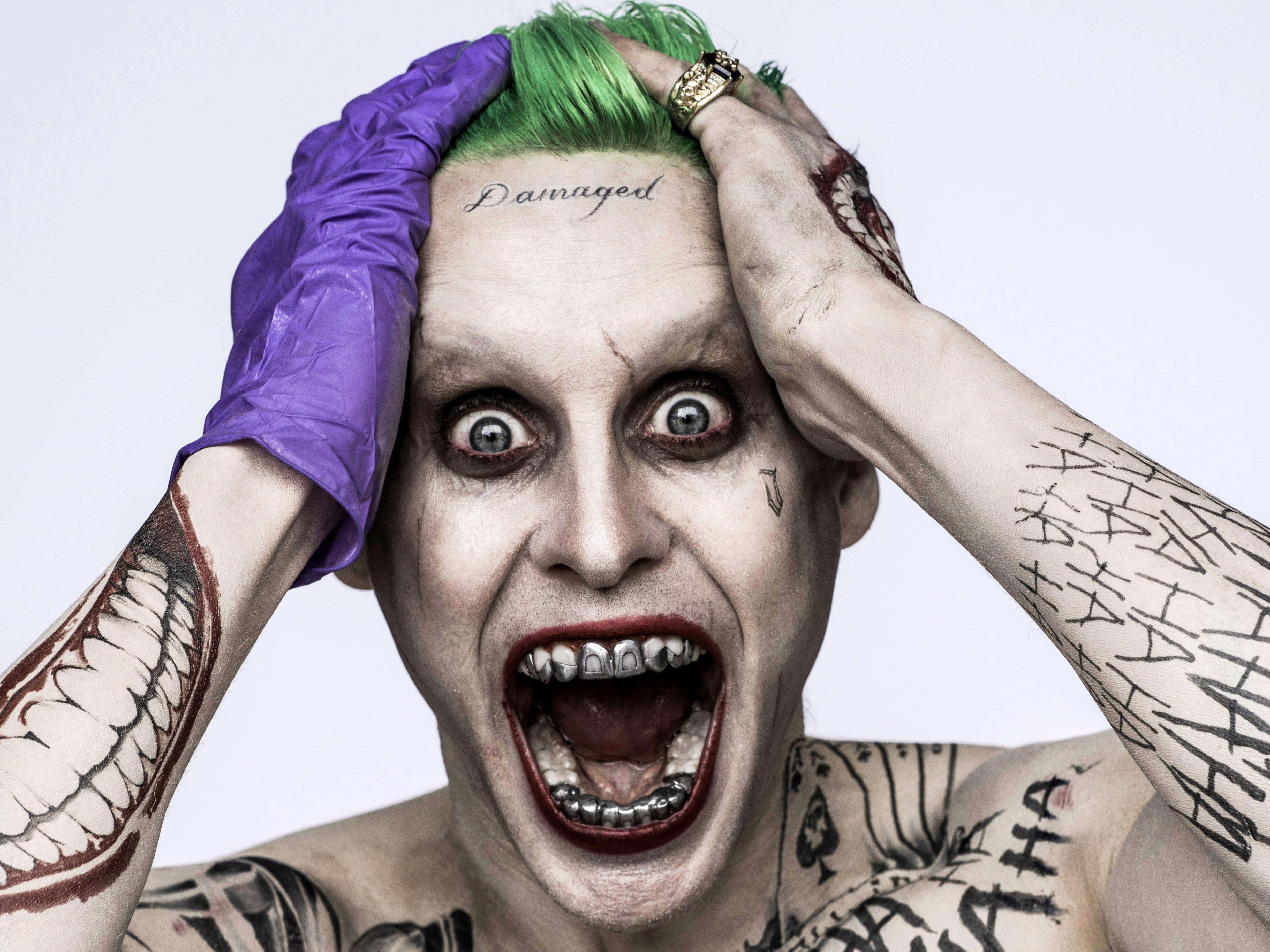 The Suicide Squad, green hair, purple gloves, 4K Desktop Wallpaper