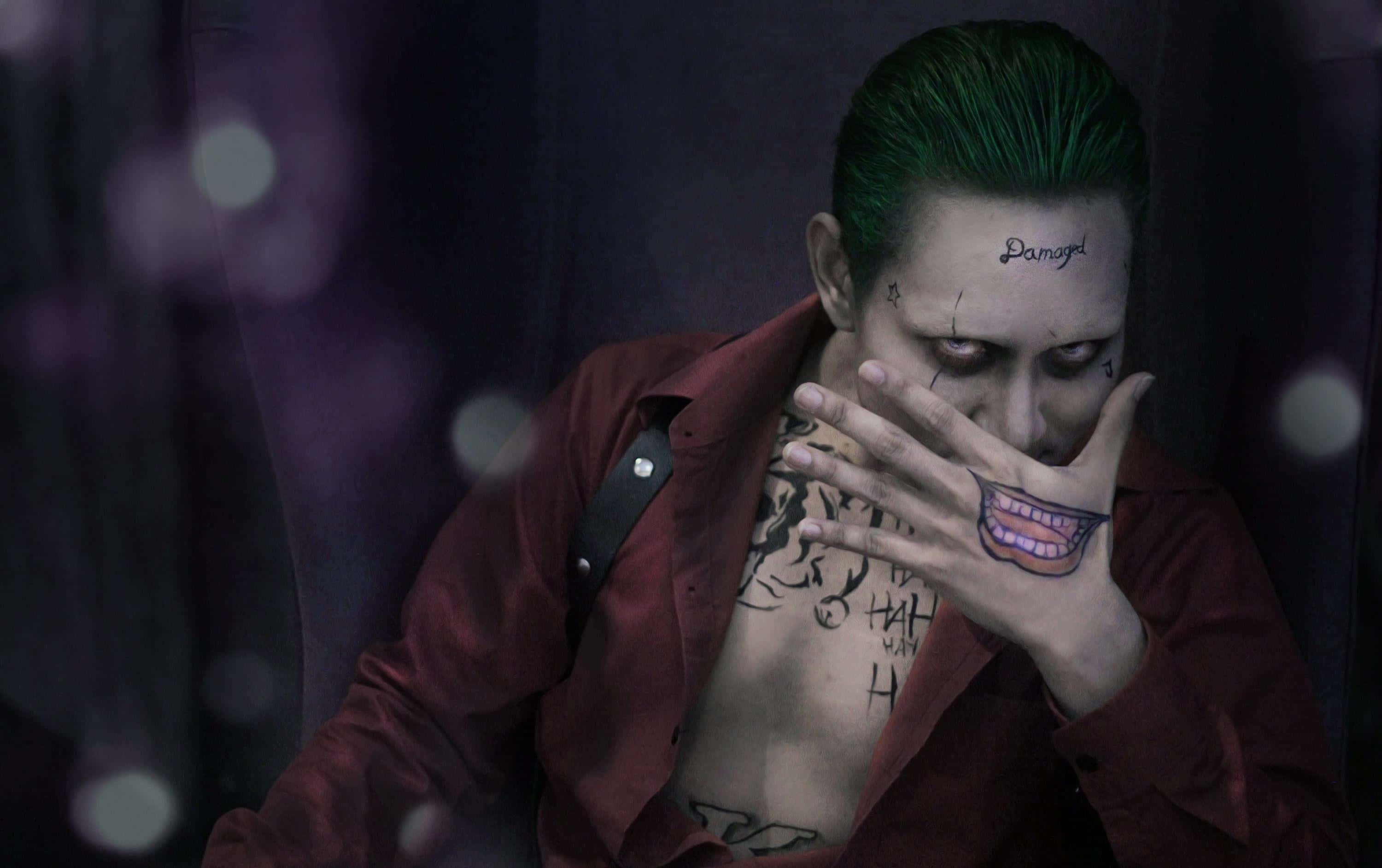 The Suicide Squad, green hair, face tattoos, 2K Desktop Wallpaper