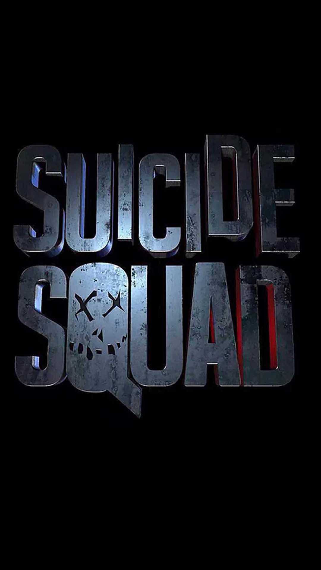 Suicide Squad, logo, skull, Full HD Phone Wallpaper