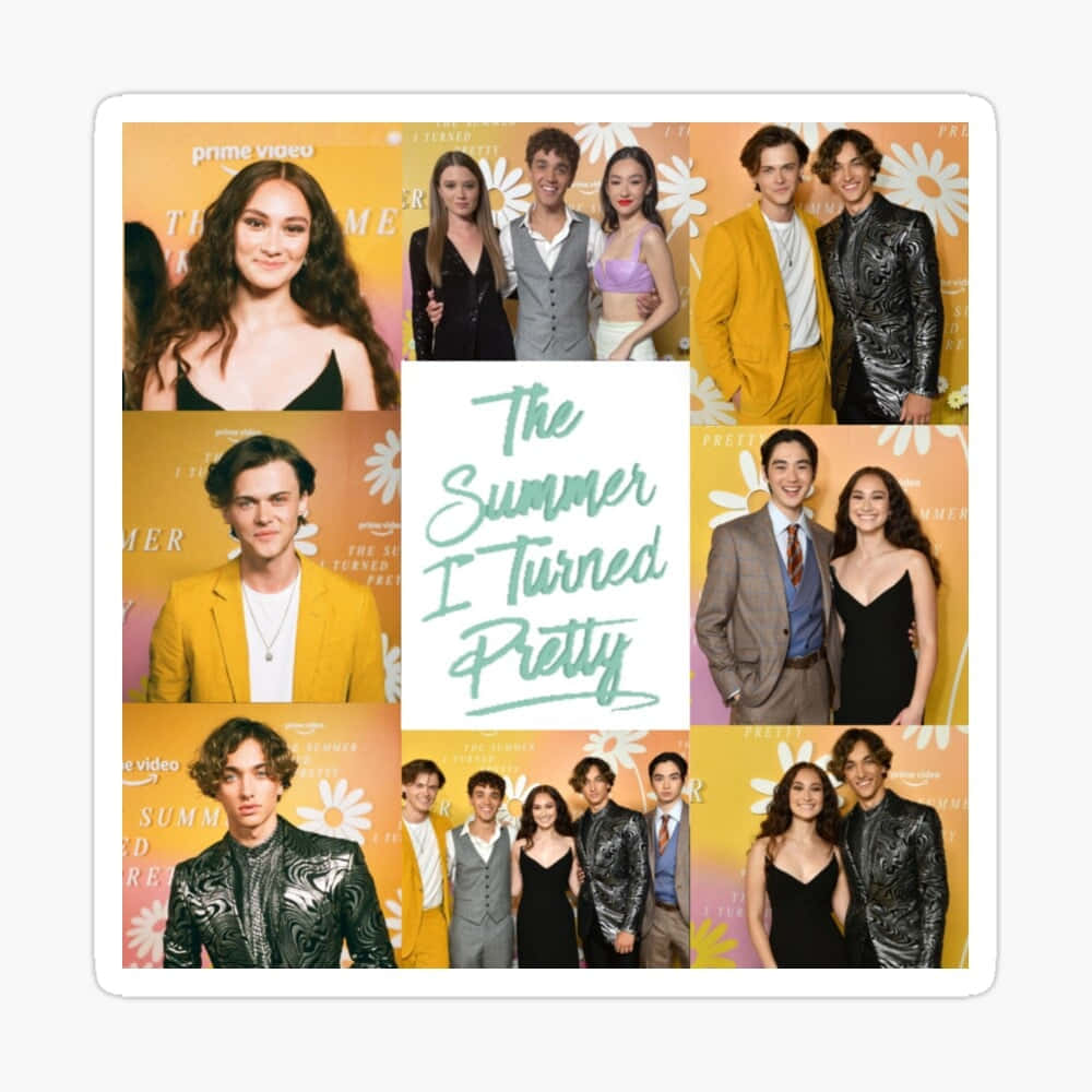 The Summer I Turned Pretty, floral yellow backdrop, promotional event, SD Desktop Wallpaper