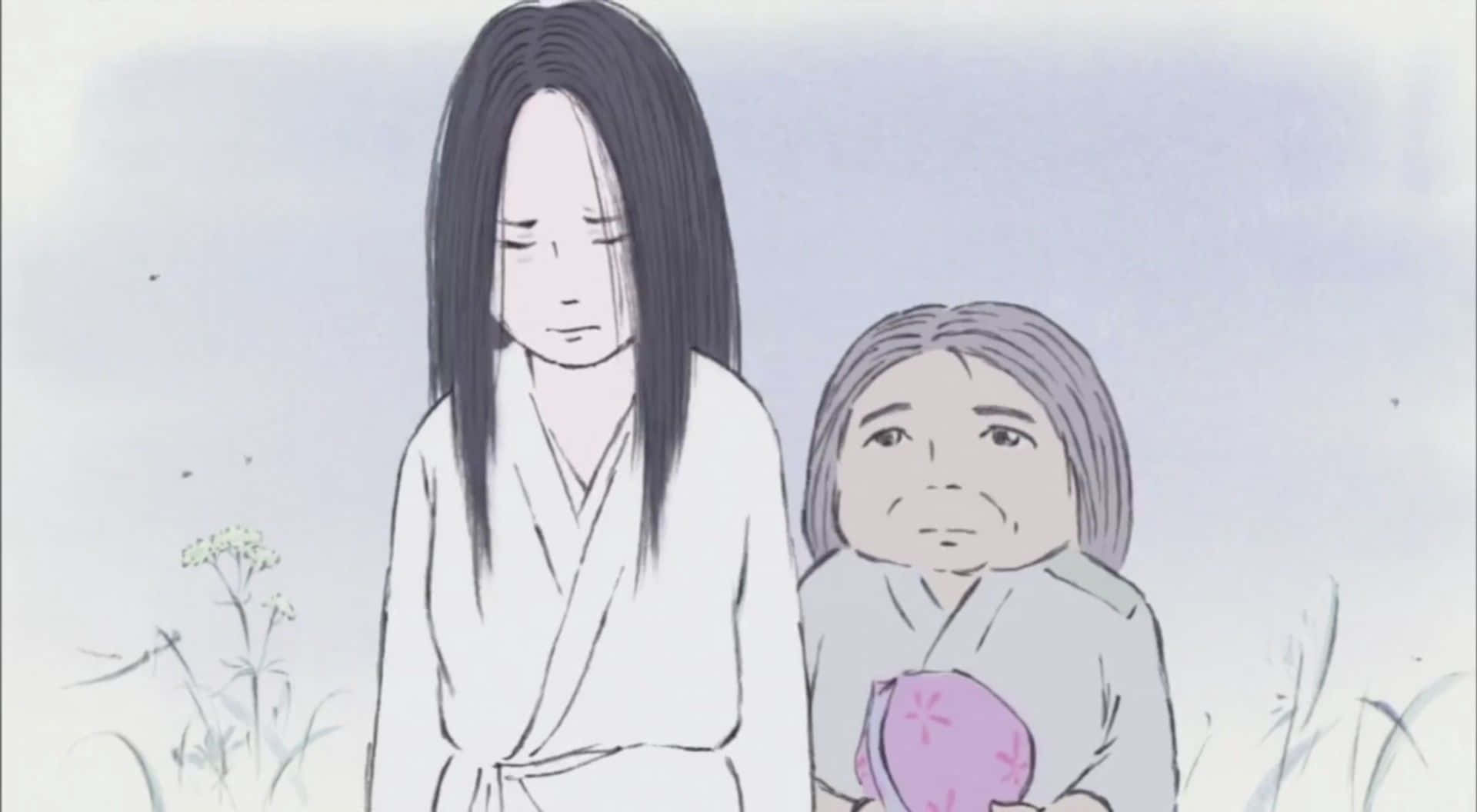 The Tale Of The Princess Kaguya, Princess Kaguya, full moon, Full HD Desktop Wallpaper