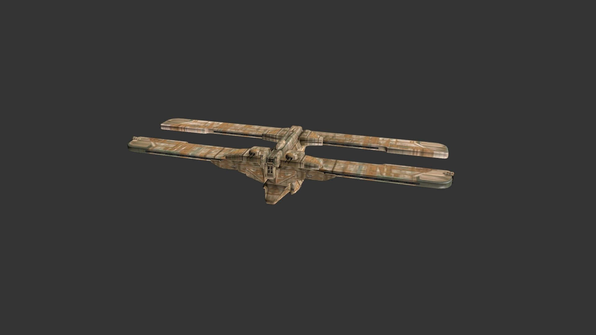 The Trade Federation, wooden glider, twin wings, Full HD Desktop Wallpaper