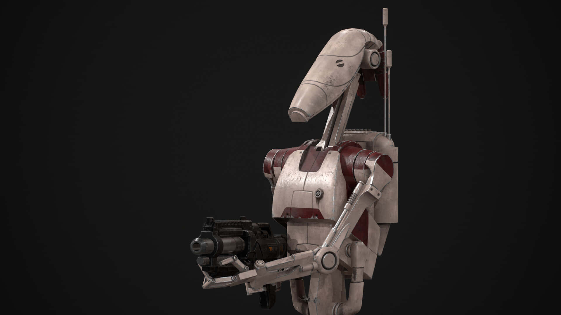 The Trade Federation, battle droid, blaster, Full HD Desktop Wallpaper