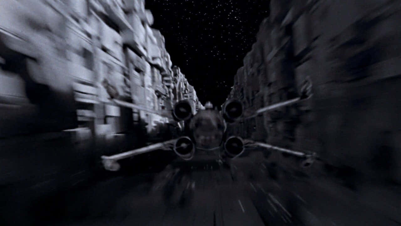 The Trench Run, starfighter, narrow canyon, HD Desktop Wallpaper