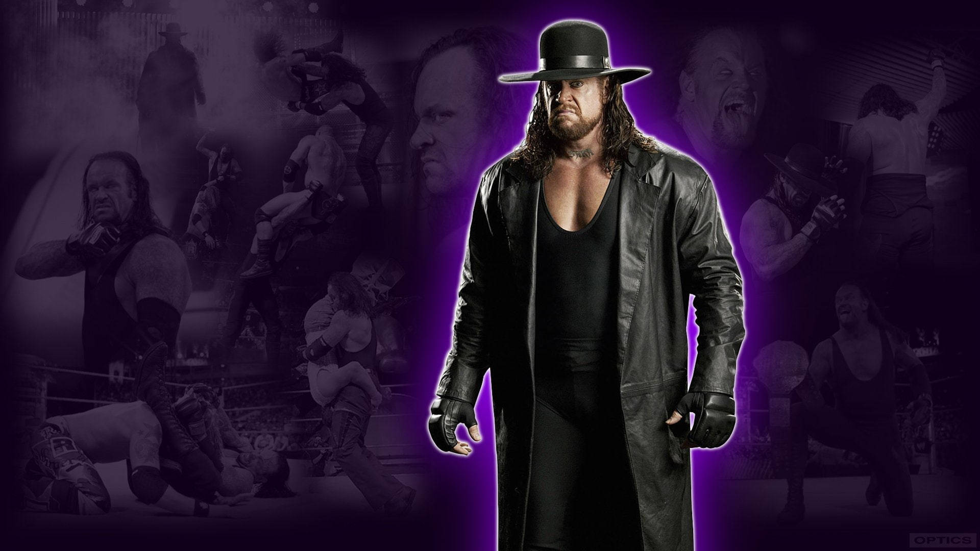 The Undertaker, black trench coat, hat, Full HD Desktop Wallpaper