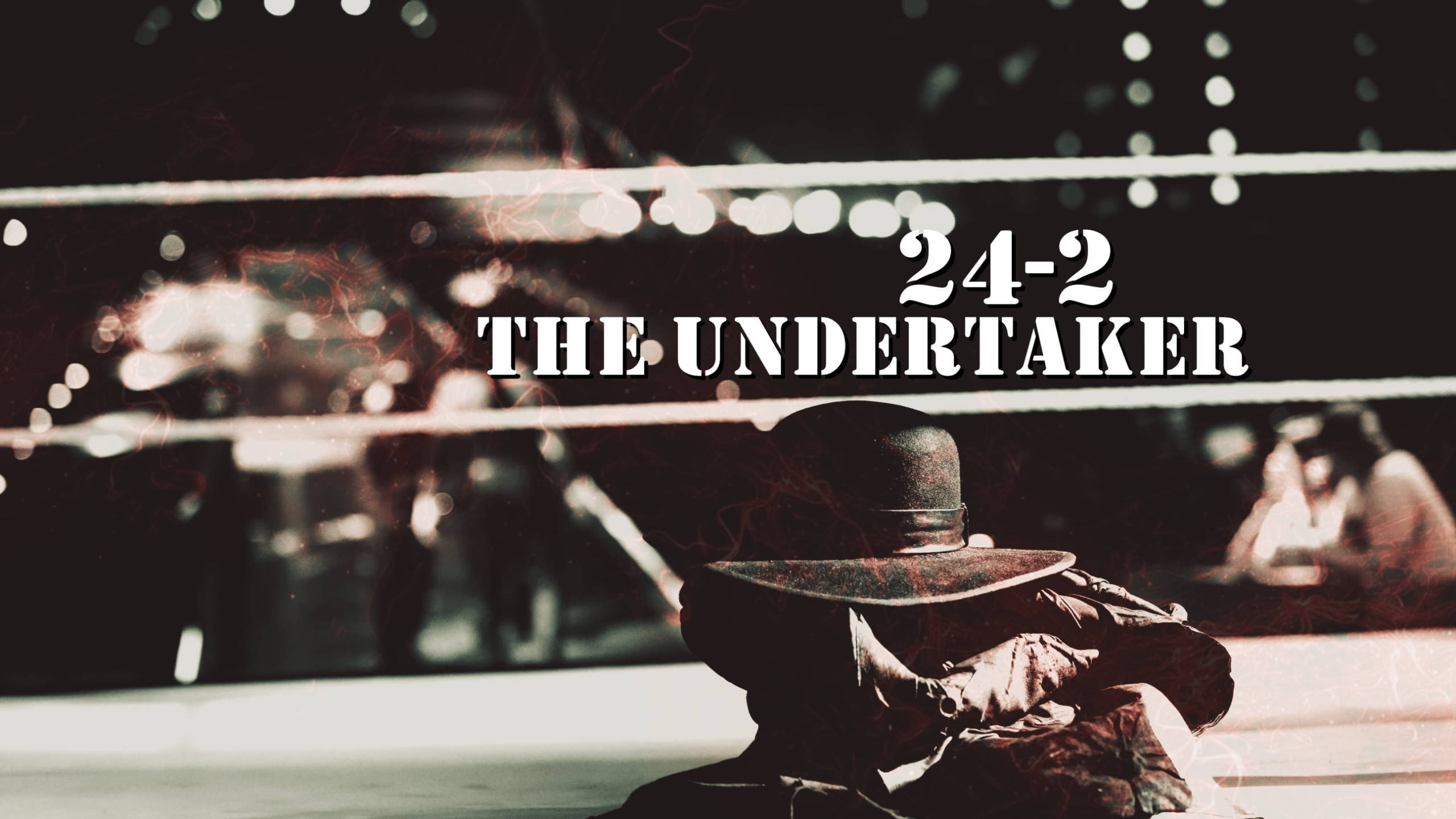 The Undertaker, black hat and coat, ring, 2K Desktop Wallpaper