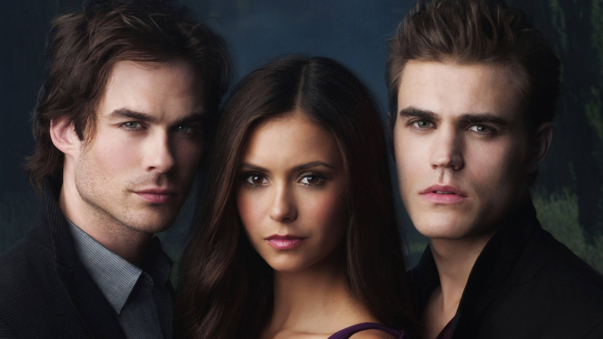 The Vampire Diaries, vampires, dark moody backdrop, Full HD Desktop Wallpaper