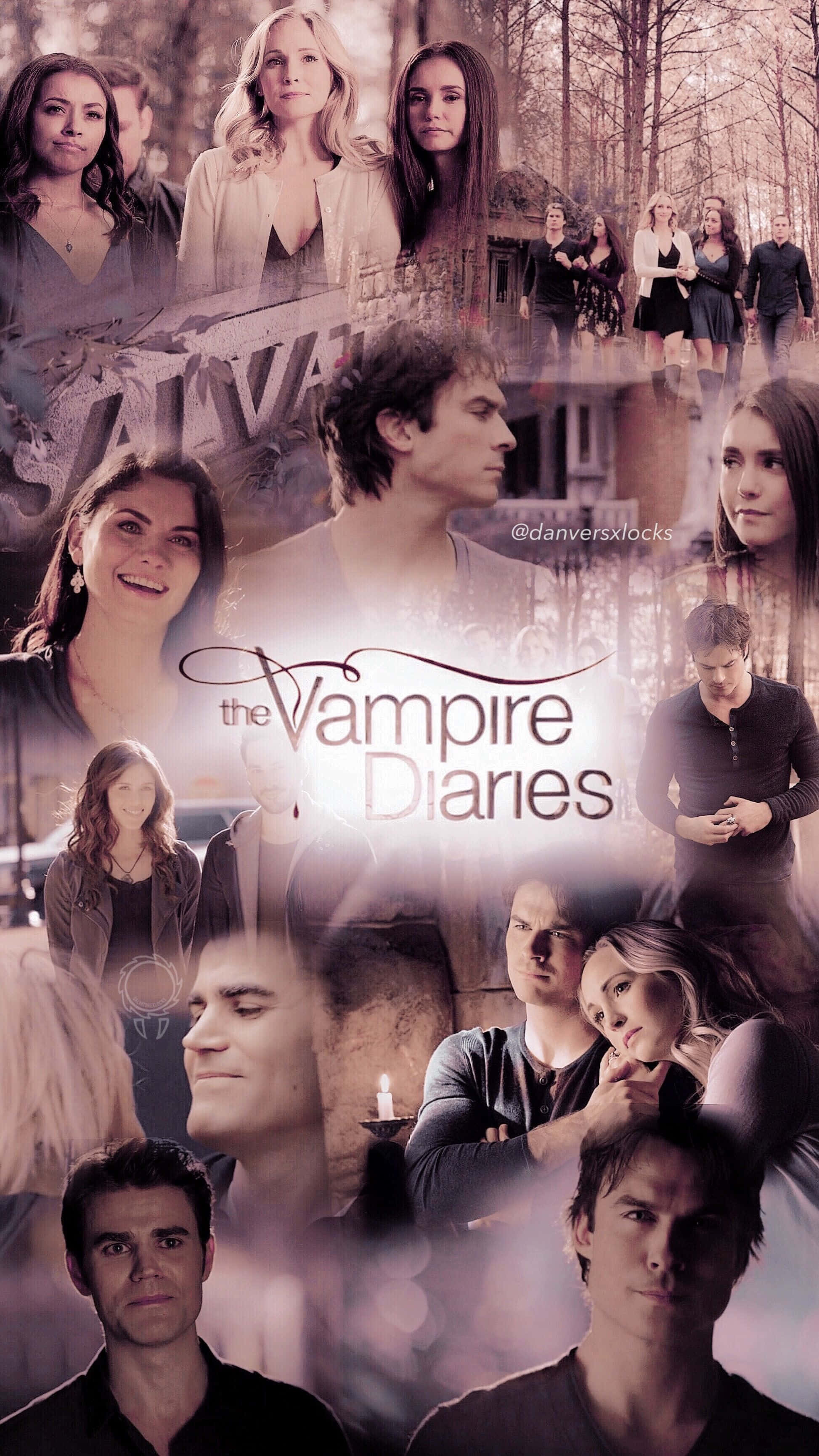 The Vampire Diaries, iPhone, moody lighting, 2K Phone Wallpaper