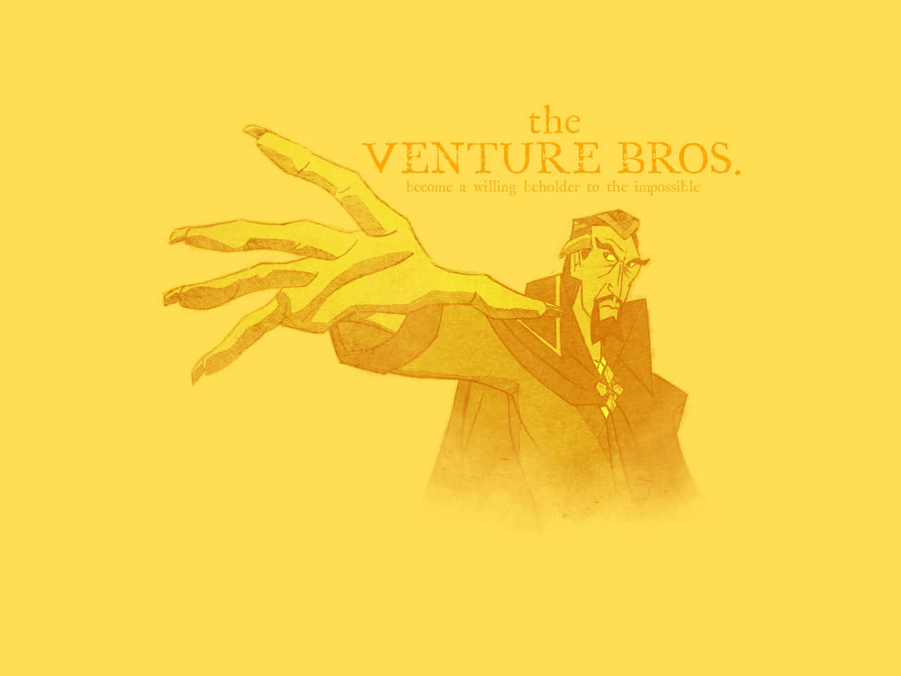The Venture Bros, yellow background, man in a suit, HD Desktop Wallpaper