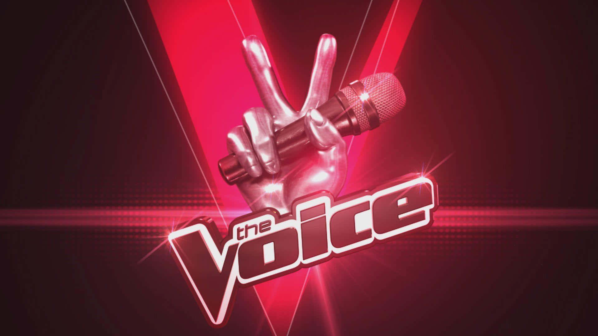 the Voice, metallic hand, microphone, Full HD Desktop Wallpaper