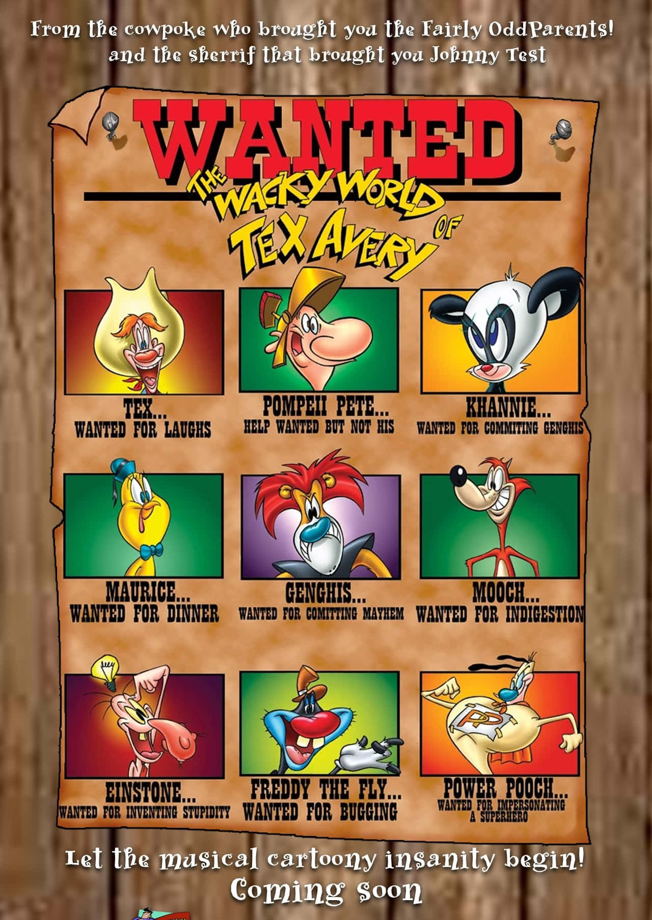 The Wacky World Of Tex Avery, wanted poster, cartoon characters, HD Phone Wallpaper