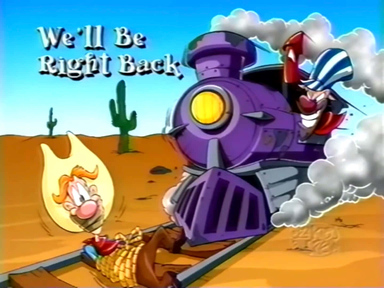 The Wacky World of Tex Avery, cartoon train, smiling conductor, HD Desktop Wallpaper